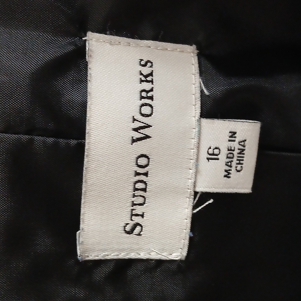Black Suede Jacket size 16 - Picture 8 of 10